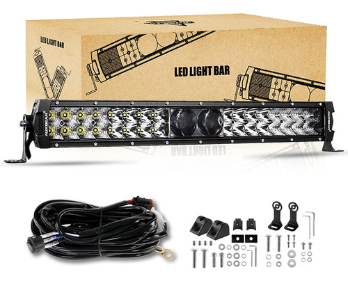 Barra De Luz Auxbeam De 22 Pulgadas, 180 W, Impermeable, Dob