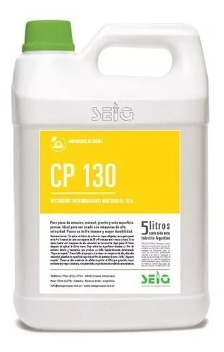 Detergente Desengrasante Multiuso Al 15% Cp 130 Seiq X 5 Lt.