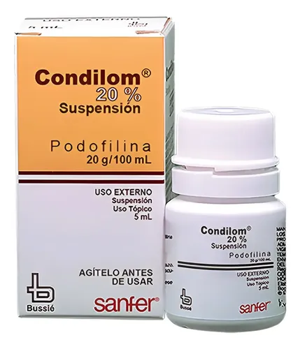 Condilom Podofilina 20% Suspension Topica * 5ml Bussie | Cuotas sin interés