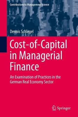 Libro Cost-of-capital In Managerial Finance - Dennis Schl...