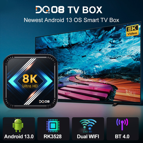 Caja De Tv Inteligente Dq08 Rk3528 Android 13 Dual Wifi Bt4.
