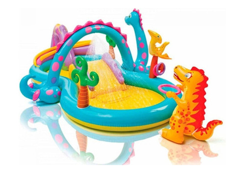 Play Center Juego Inflable Dinoland Intex 23258/4 Mm