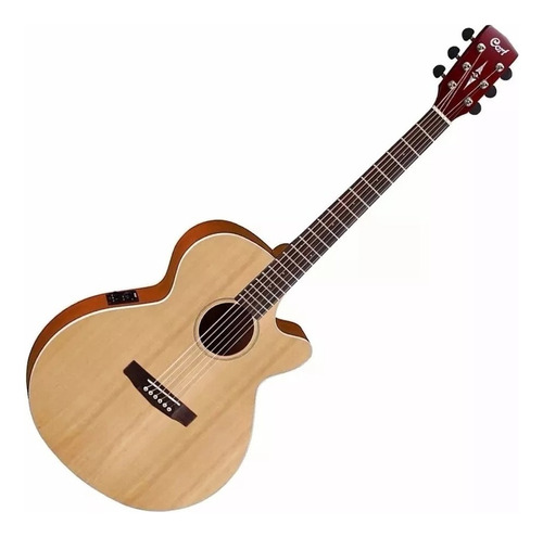 Cort Guitarra Electroacústica Folk Natural Satin