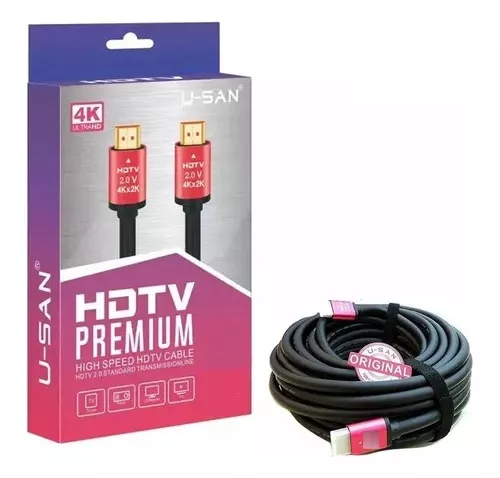 Cable de Video HDMI Epcom, 3m, Chapado en Oro, Resolución 4k.