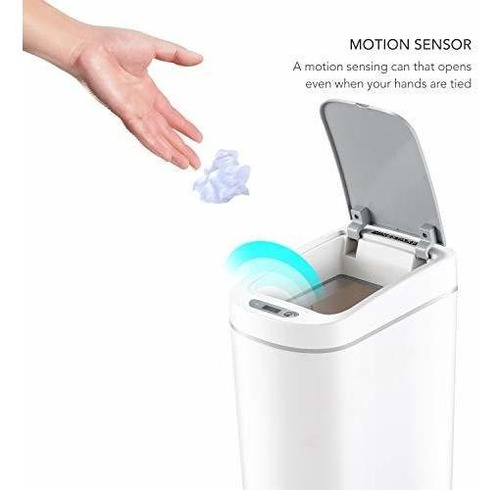 Papelera Con Sensor De Movimiento Ninestars Amz-7-2, 1.9 Gal