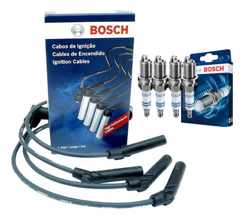 Kit Cables Y Bujias Bosch P/ Chevrolet Aveo