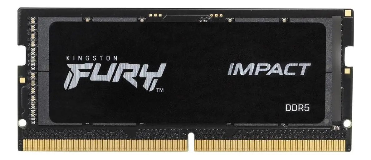Memoria Fury Kingston 16gb DDDR5 4800MHz Notebook SODIMM KF548S38IB-16 Color Negro