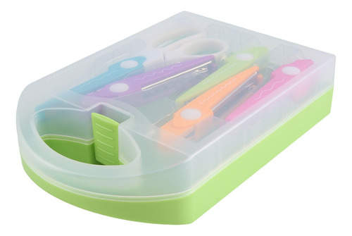 Qk Juego Tijeras Con Borde Papel Decorativo, 5 Filos