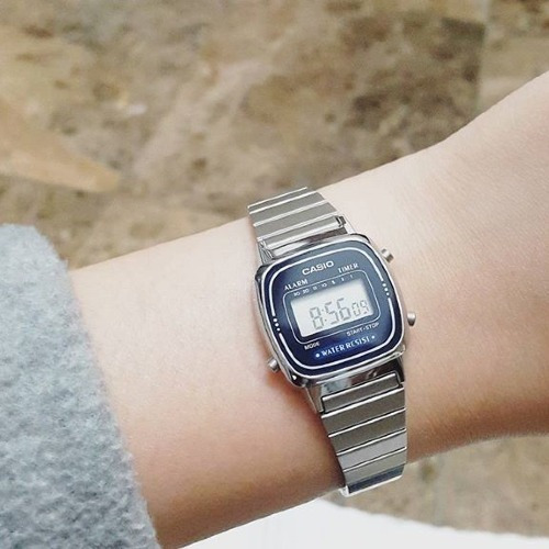 Relógio Casiovintage Prata Mini La670wa-2df Original + Nf