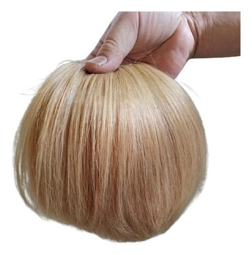 Mini Rabo De Cavalo Curto Loiro Claro Cabelo Humano Tic-tac