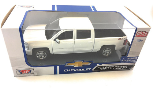 Maqueta Chevy Silverado Lt Escala Blanco Motormax