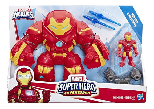 Figura Marvel Super Hero Adventures - Iron Man Y Hulkbuster