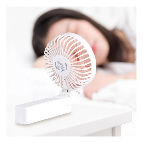 Ventilador De Mano Escritorio Recargable Plegable Portátil