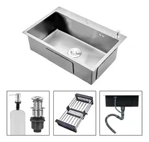 Comprar Lavaplatos Handsink Sobrecubierta Acero 60x45cm Color Cromado Marca Aspor Accesorios Con Mangueras De Agua Fria Y Caliente Sobrecubierta Rejilla Escurridora Desague De Una Tina Dispensador De Jabon