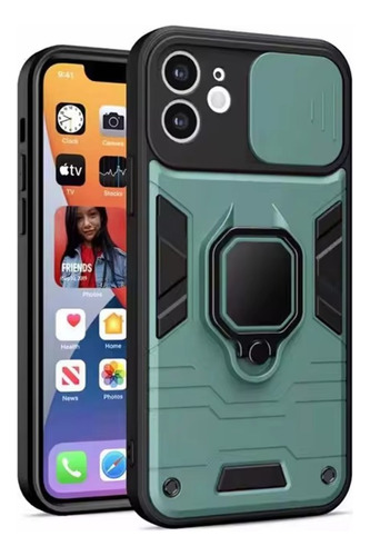 Funda De Xiaomi Poco X5 Pro New Robot Verde + Protector Cam