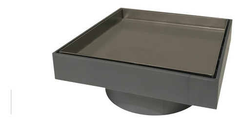 Imagen 1 de 8 de Desague 15x15 Vista Dual Porcel/inox. Acuadual Baño Me