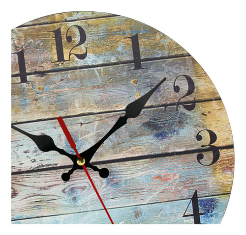 L Relojes De Pared De Madera, Reloj Multicolor
