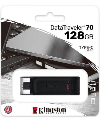 Memoria Usb Tipo C Flash Kingston 128 Gb Usb-c 3.2