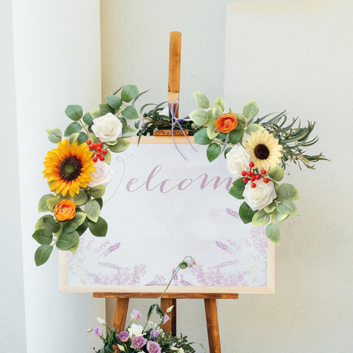 2 Piezas De Flores Artificiales Para Arco De Boda, Flores
