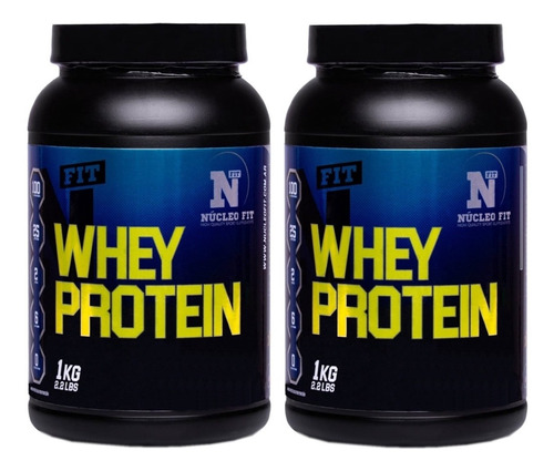 2 Whey Protein X1 Kg Nucleo Fit Proteína Suero Leche Puro