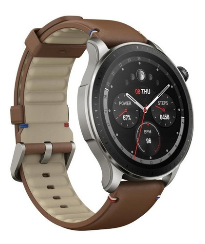 Reloj Amazfit Gtr 4, Vintage Brown Leather  Gps  W2166eu3n 