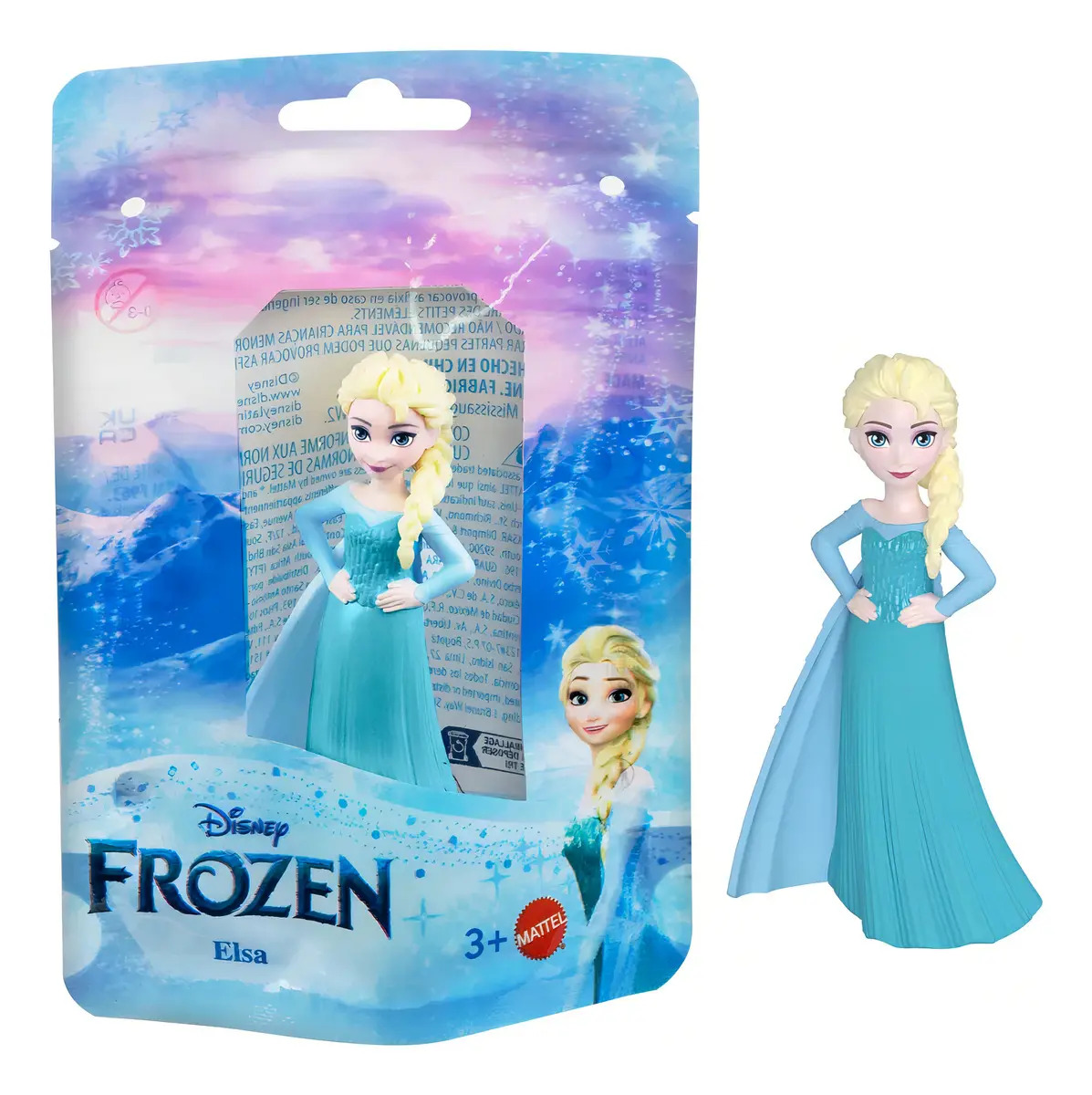 Disney Frozen Muñeca Mini Reinas Elsa 7.5 Cm Para Niñas
