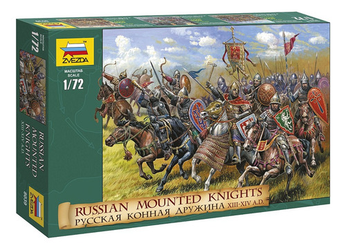 Russian Mounted Knights Xiii-xiv Centuries By Zvezda # 8039