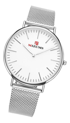 Reloj De Cuarzo Para Hombres Reloj De Moda Simple A Blanco