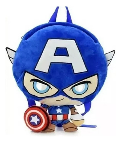 Mochila Peluche Avengers Con Luz Orig Jeg Mv017 Mv041 Mv042