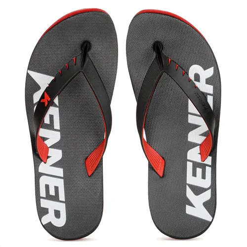 Chinelo Kenner Gel Praia Confortável Impermeável Tratorado Preto 40 Br