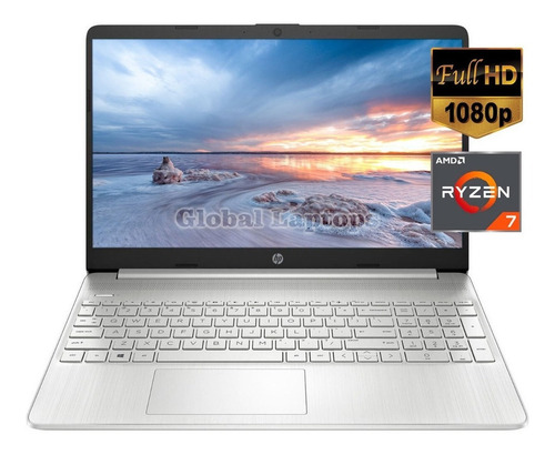 Notebook HP 15-ef1183od natural silver 15.6", AMD Ryzen 7 5700U  16GB de RAM 256GB SSD, AMD Radeon RX Vega 8 (Ryzen 4000/5000) 1920x1080px Windows 11 Home