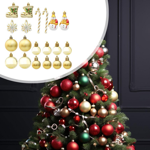 Bolas De Árvore De Natal Enfeites Decorativos De Natal