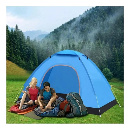 Carpa Para 2-3 Personas 200x200 Color Azul