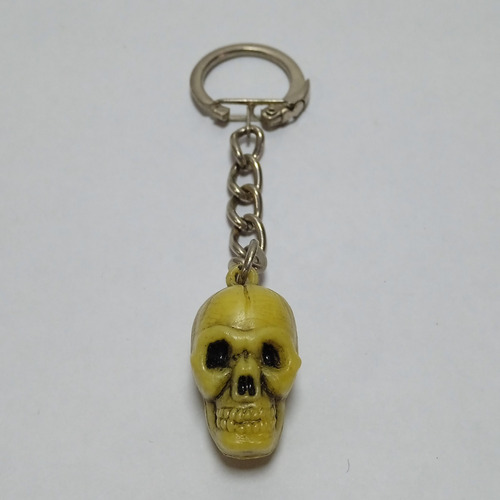 Llavero Vintage De Calavera En Plastico