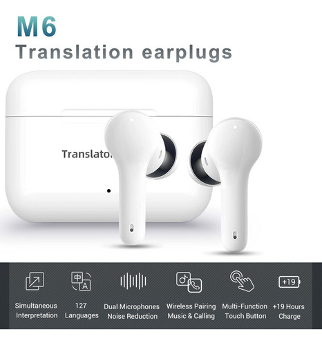 Audífonos Bluetooth De Traducción M6 127 País