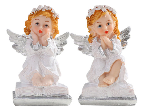 Auto Toys - Estatua De Angel Girl Crafts, 2 Unidades