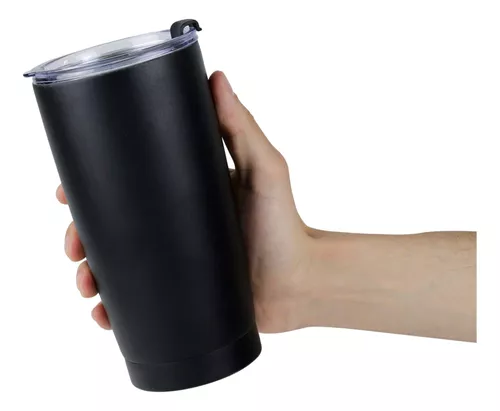 Vaso Termo Acero Inoxidable 20oz 590ml C/tapa Travessa Negro