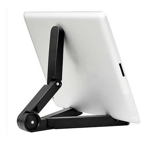 Soporte Universal Plegable Portátil Tablet Cel Máx 10'' Color Negro