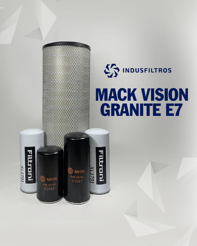 Kit Filtros Mack E7 Aceite / Combustible / Aire