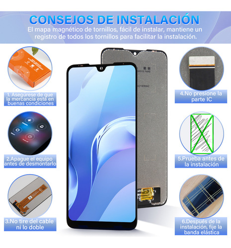 Pantalla táctil LCD de la marca Thirpold para Motorola Moto G8 Play/Moto One Macro Xt2015, Xt2015-2, Xt2016, Pags0005 pulgadas