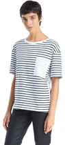Comprar Remera Holgada Manga Corta Escote Redondo Mujer Portsaid