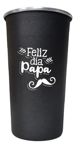 Vaso Fernetero De Aluminio 1l Jarra Jarro Negro / Dia Del Padre
