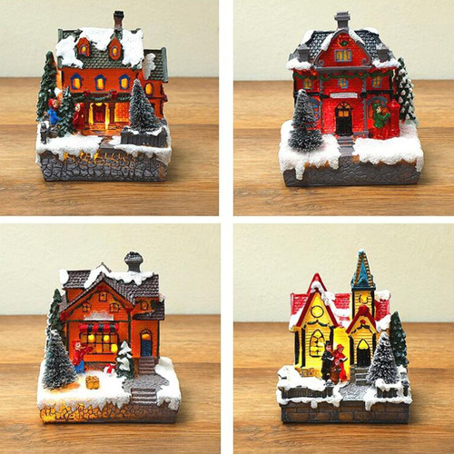 Expositor Navideño Con Forma De Casa De Muñecas Blesiya, 2 U
