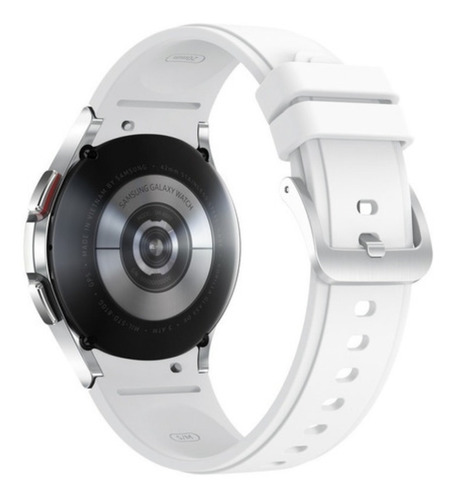 Imagen 4 de 5 de Samsung Galaxy Watch4 Classic (bluetooth) 1.2 Caja 42mm De Acero Inoxidable Silver Malla Silver De Fluoroelastómero Y Bisel Black De Acero Inoxidable Sm-r880
