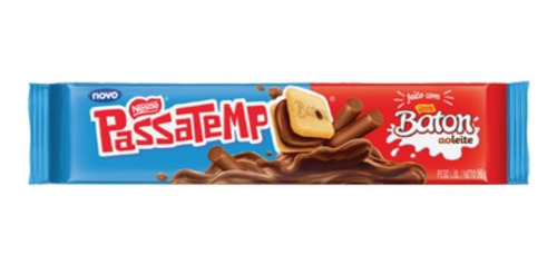 Biscoito Passatempo Recheado Baton Ao Leite Nestle 96g