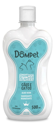 Shampoo Cães E Gatos Filhotes D-pantenol Dompet - 500ml