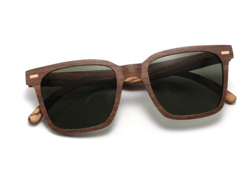 Lentes De Sol Unisex De Madera Uv Pregama W3096