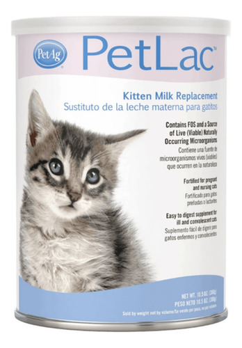 Sustituto De Leche Para Gatitos Petlac En Polvo 300grs