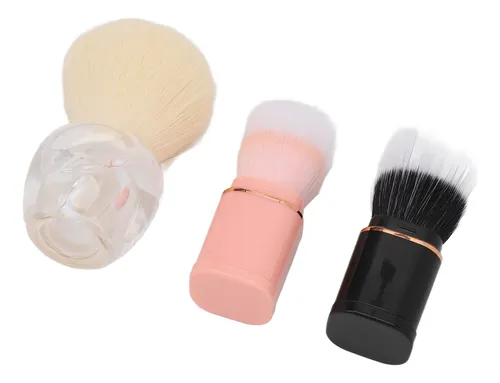Juego De 3 Brochas Retráctiles De Maquillaje Pequeñas Portát