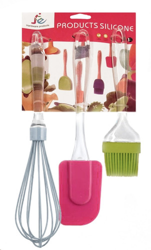 Imagen 1 de 3 de Set De Utensilios De Silicona Repostería X3 U.- Sheshu Home